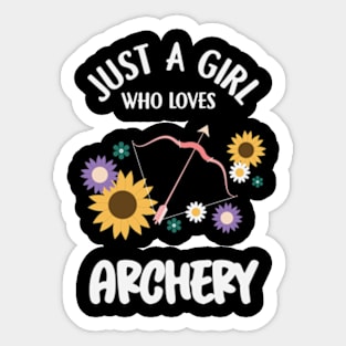 Archery Girl Sticker